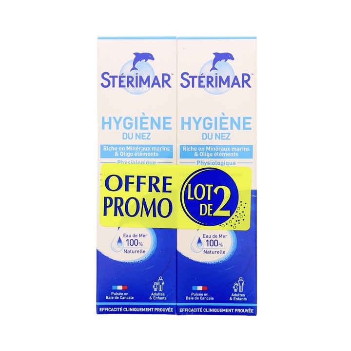 Stérimar Hygiène du nez - Offre lot de 2 flacons de 100ml