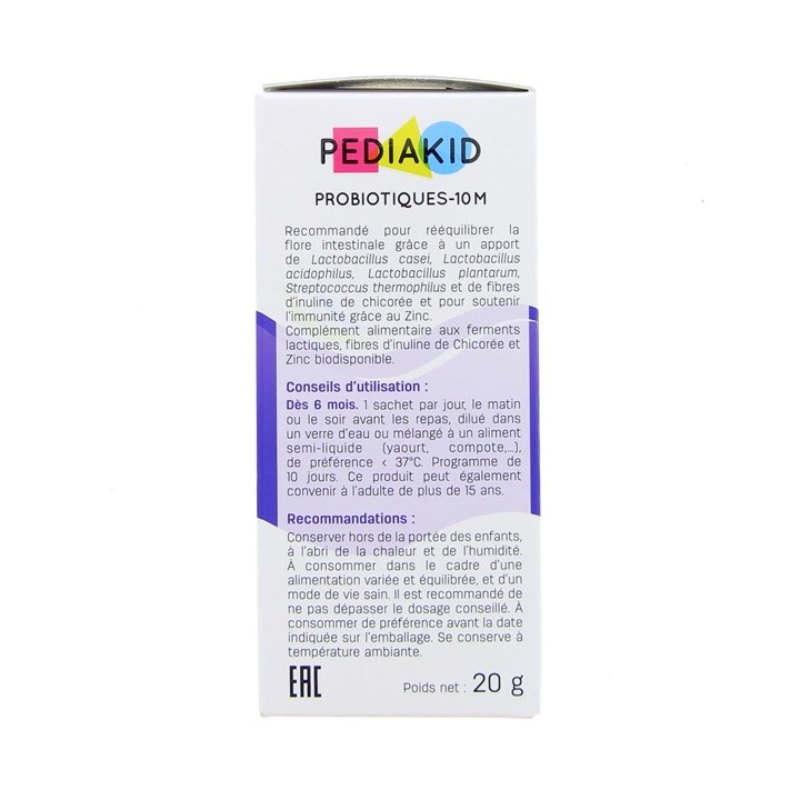 Pediakid Probiotiques 10M x10 sachets