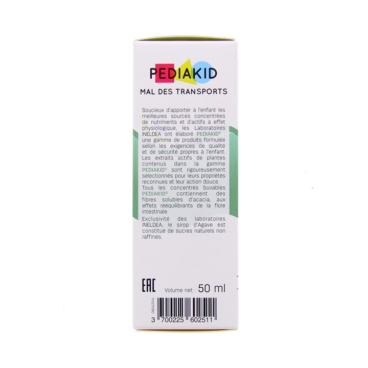 Pediakid Mal des transports - 10 sticks liquides - Goût Citron