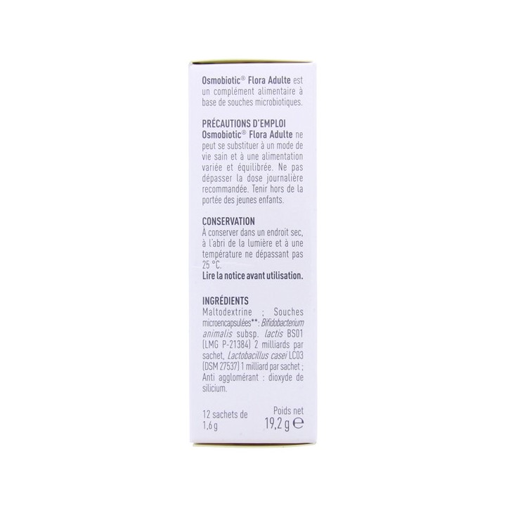 Osmobiotic Flora Adulte - 12 sachets - Boiron - IllicoPharma