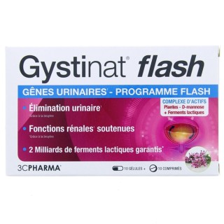 Gystinat Flash - 10 gélules + x10cpr - 3 Chênes
