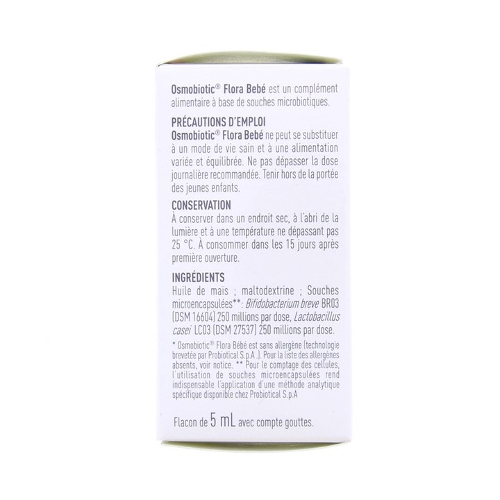 Osmobiotic Flora bébé 5ml - Boiron - IllicoPharma