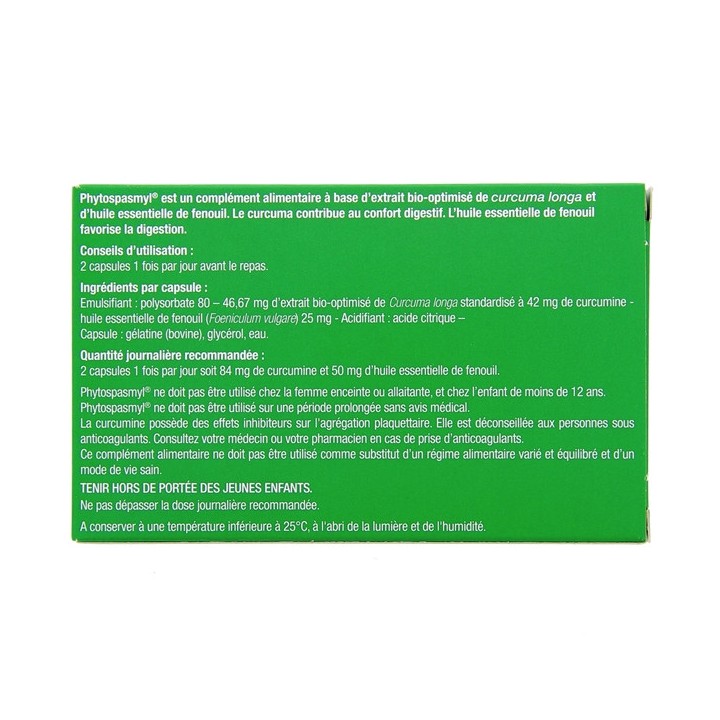 PhytoSpasmyl Confort digestif - 60 capsules - Mayoly CHC