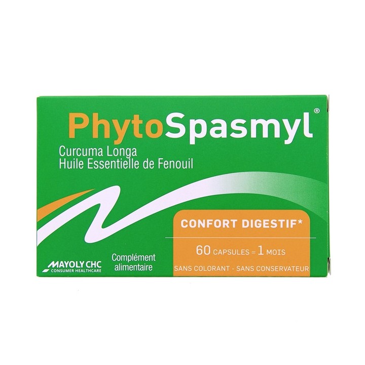 PhytoSpasmyl Confort digestif - 60 capsules - Mayoly CHC
