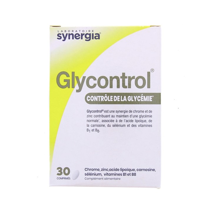 Glycontrol - 30 comprimés - Synergia - Métabolisme