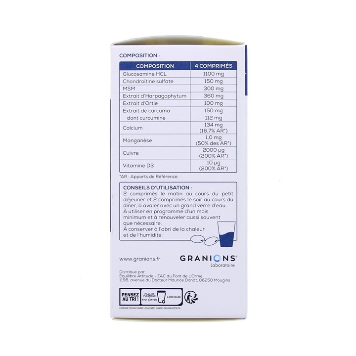 Chondrosteo Fort Articulations - 120 comprimés - Laboratoire des Granions