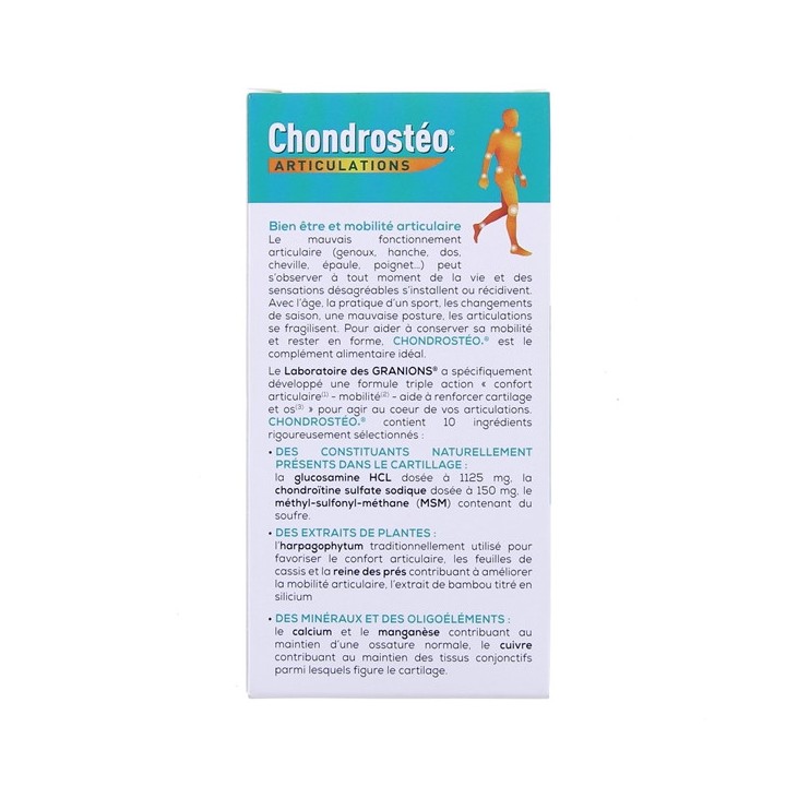 Chondrosteo+ articulations - 180 comprimés - Granions - Illicopharma