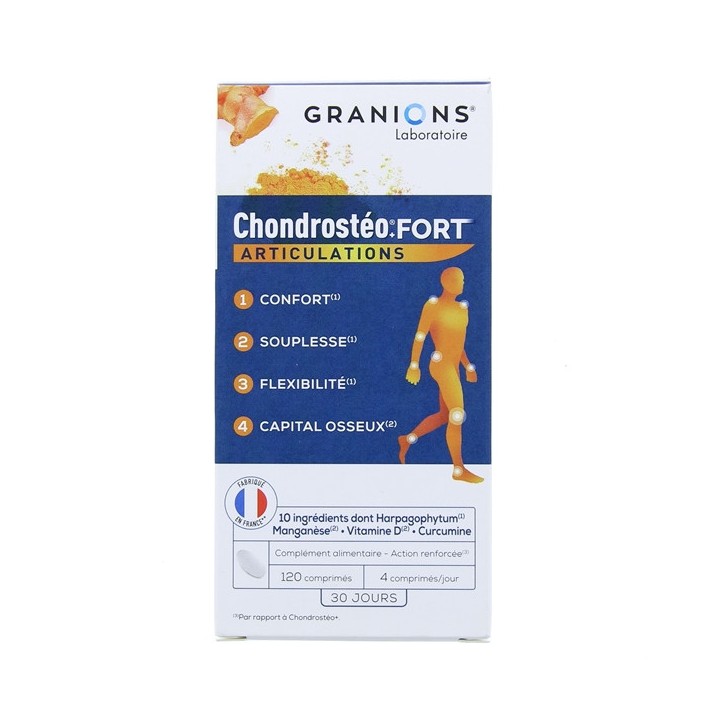 Chondrosteo Fort Articulations - 120 comprimés - Laboratoire des Granions