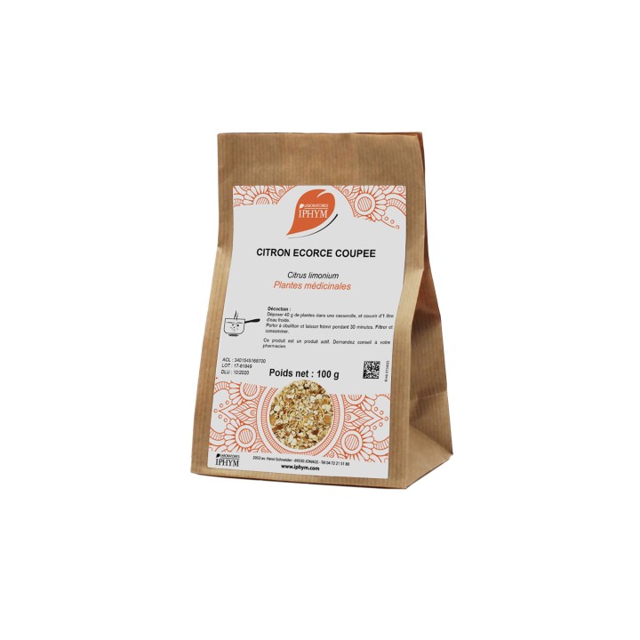 Tisane Citron Ecorce Coupée Iphym - Phytothérapie - Pharmacie en ligne IllicoPharma