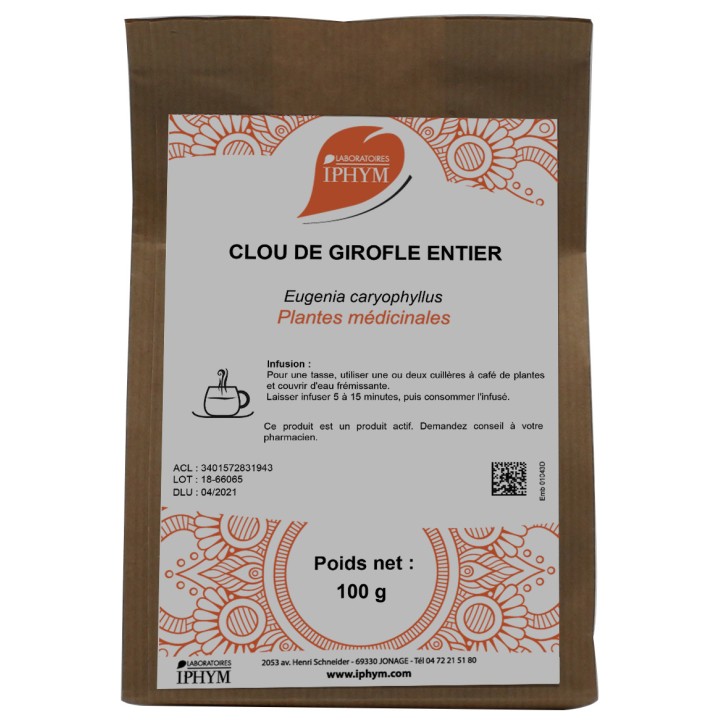 Tisane Girofle Iphym - Phytothérapie - Pharmacie en ligne IllicoPharma