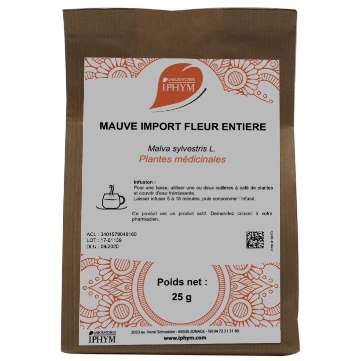 Tisane Mauve fleur import Iphym - Phytothérapie - Pharmacie en ligne IllicoPharma