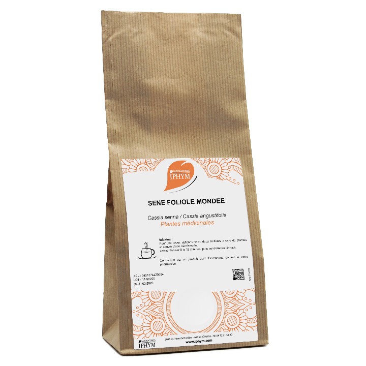 Tisane Séné foliole entière 50g Iphym - Digestion, transit - Pharmacie en ligne IllicoPharma