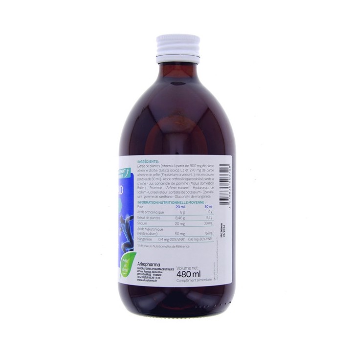 Chondro-aid Silicium Global+ - Bouteille de 480ml - Arkopharma