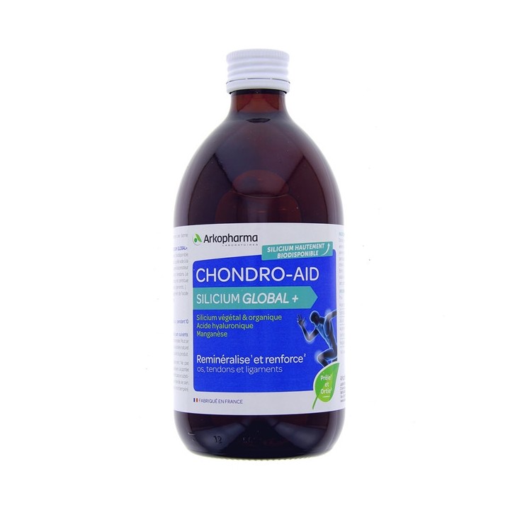 Chondro-aid Silicium Global+ - Bouteille de 480ml - Arkopharma