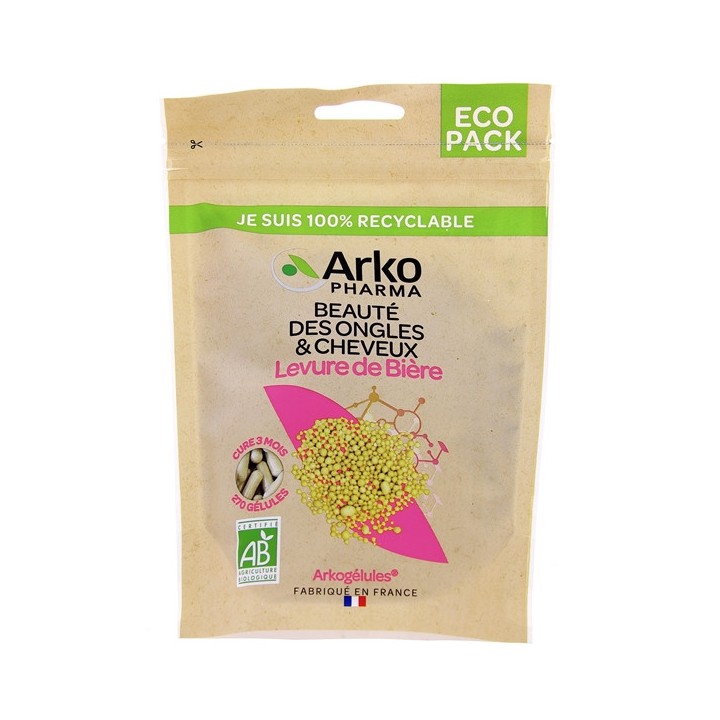 Arkogélules Levure de bière BIO - Eco Pack 270 gélules - Arkopharma - IllicoPharma