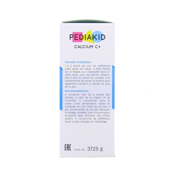Pediakid Calcium C + cola - 14 sticks - Forme, vitalité - Pharmacie en ligne IllicoPharma