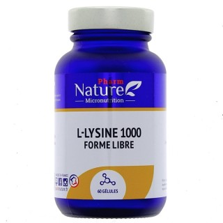 Nature Attitude - L-Lysine 1000 Forme Libre - 60 gélules - Pharm Nature