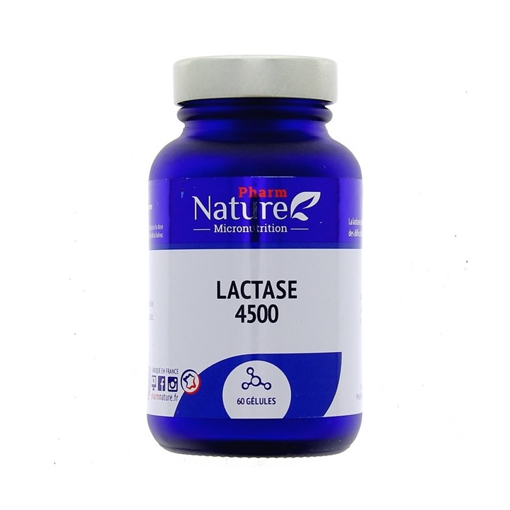Pharm Nature - Lactase 4500 - 60 gélules - IllicoPharma
