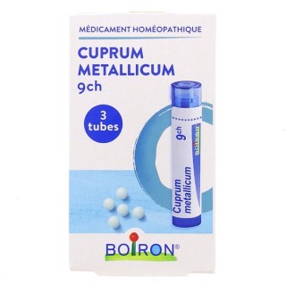 Cuprum Metallicum 9CH granules Boiron - 3 tubes