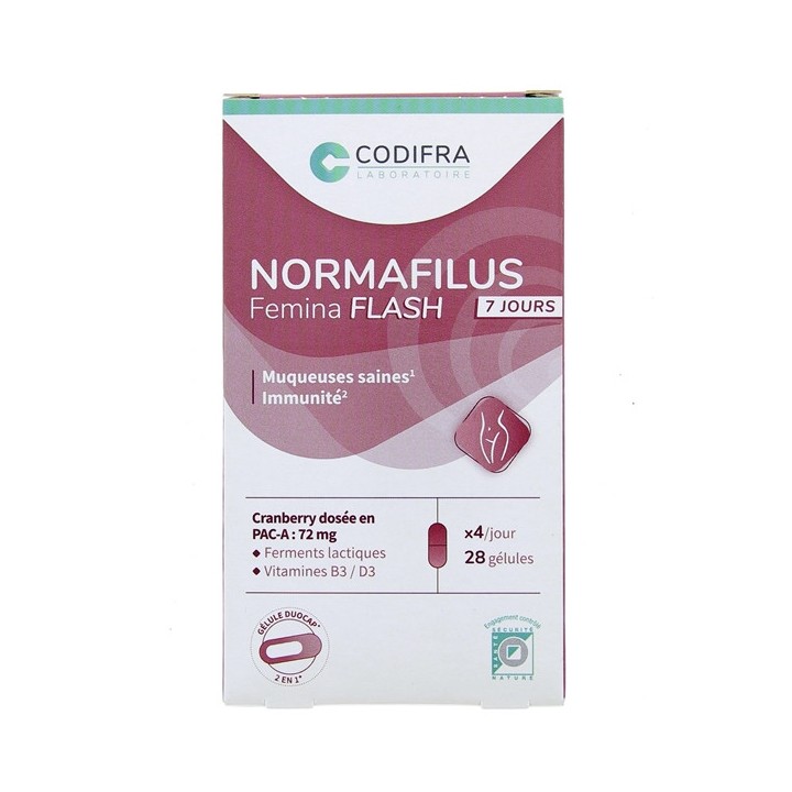 Normafilus Femina Flash - 28 gélules - En vente chez Illicopharma