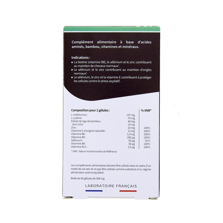 Normalite Phanères 60 gélules - Codifra - Cheveux & Ongles - IllicoPharma