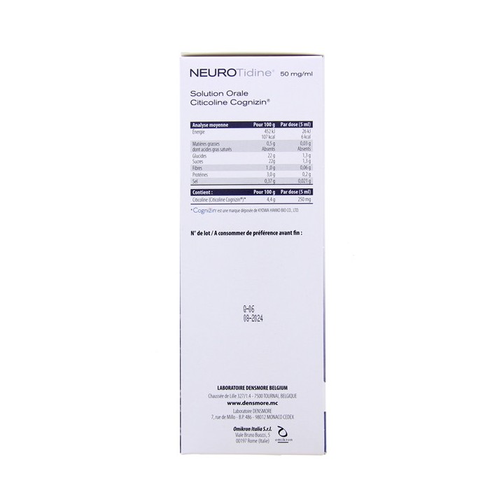 Neurotidine 500ml - Densmore - Pharmacie en ligne IllicoPharma