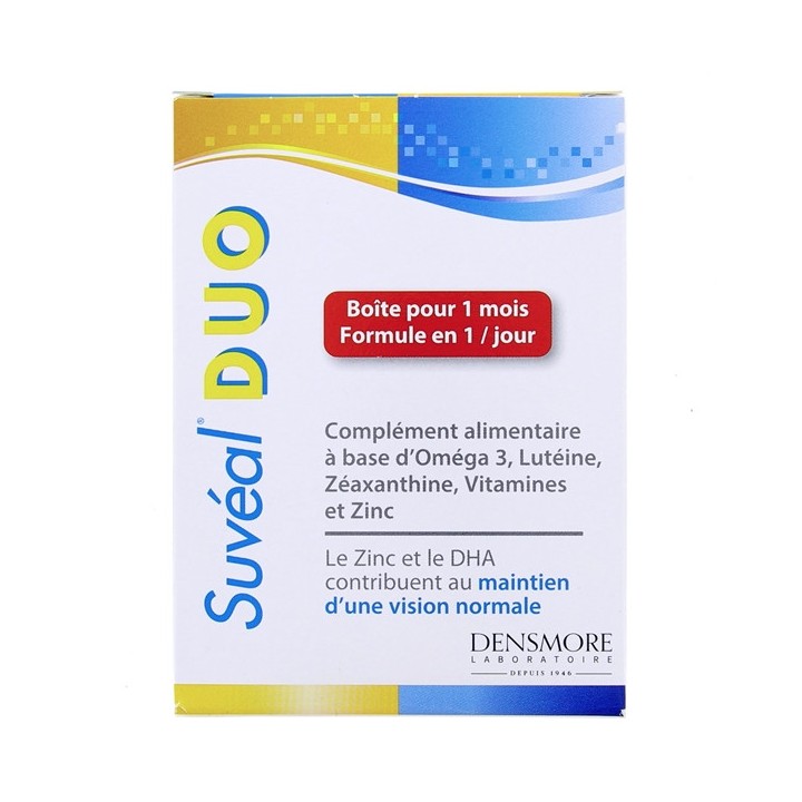 Suvéal Duo - 30 capsules - Densmore - Vision - Pharmacie en ligne IllicoPharma