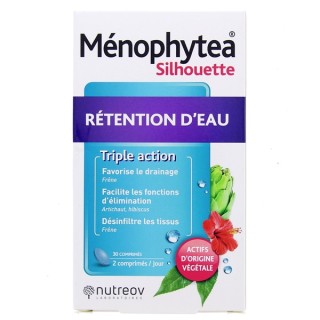 Menophytea Silhouette rétention eau - 30 comprimés - Nutreov - Ménopause - IllicoPharma
