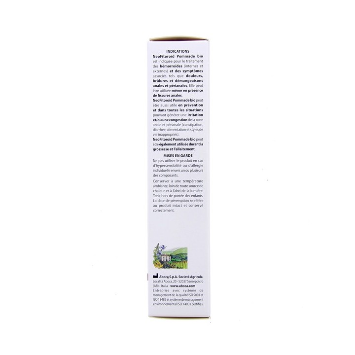Neofitorid Pommade Bio - 40ml - Aboca - Hémorroides - IllicoPharma