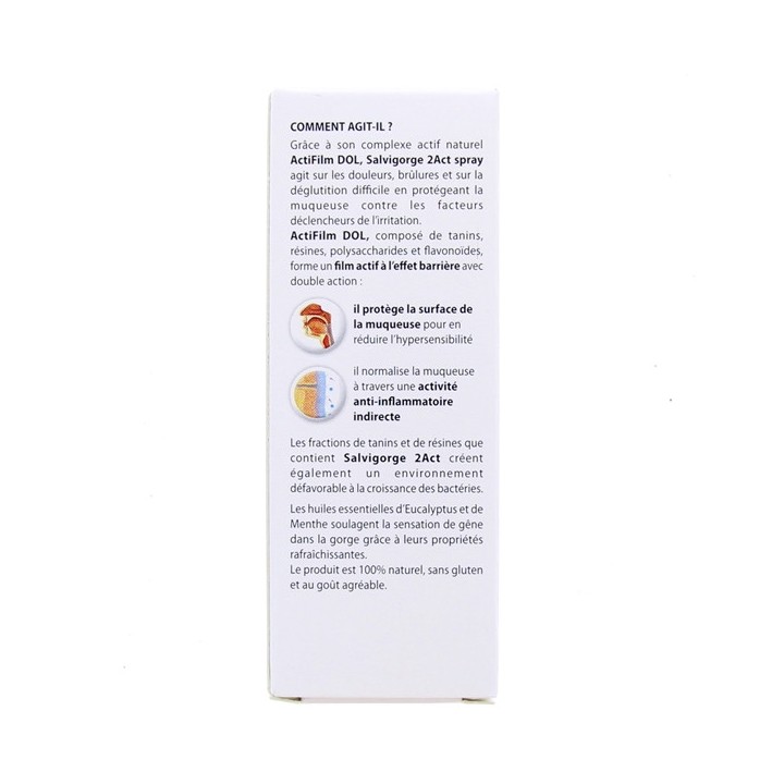 Salvigorge 2Act Spray buccal 30ml - Aboca - IllicoPharma