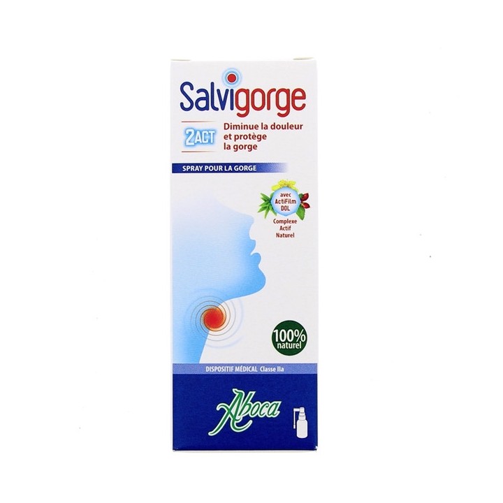 Salvigorge 2Act Spray buccal 30ml - Aboca - IllicoPharma