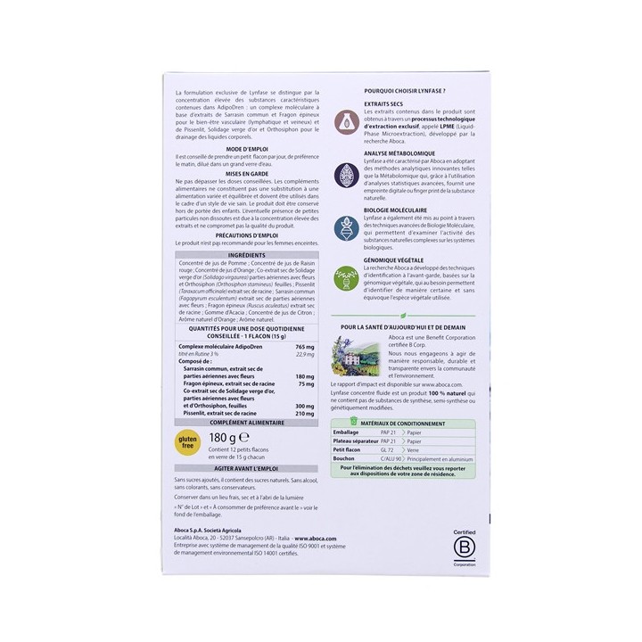 Lynphase Fitomagra - 12 flacons - Aboca