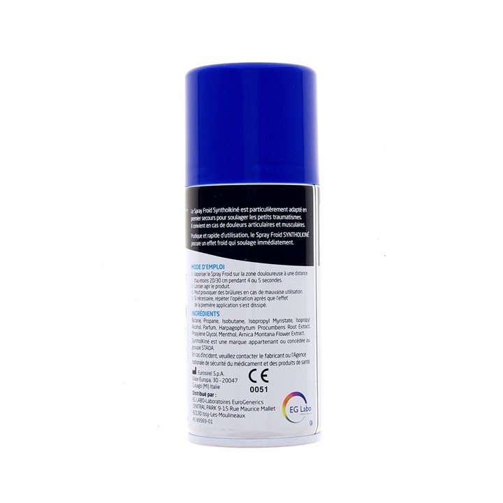 Syntholkiné Spray Froid Soulagement Immédiat - 150 ml - IllicoPharma