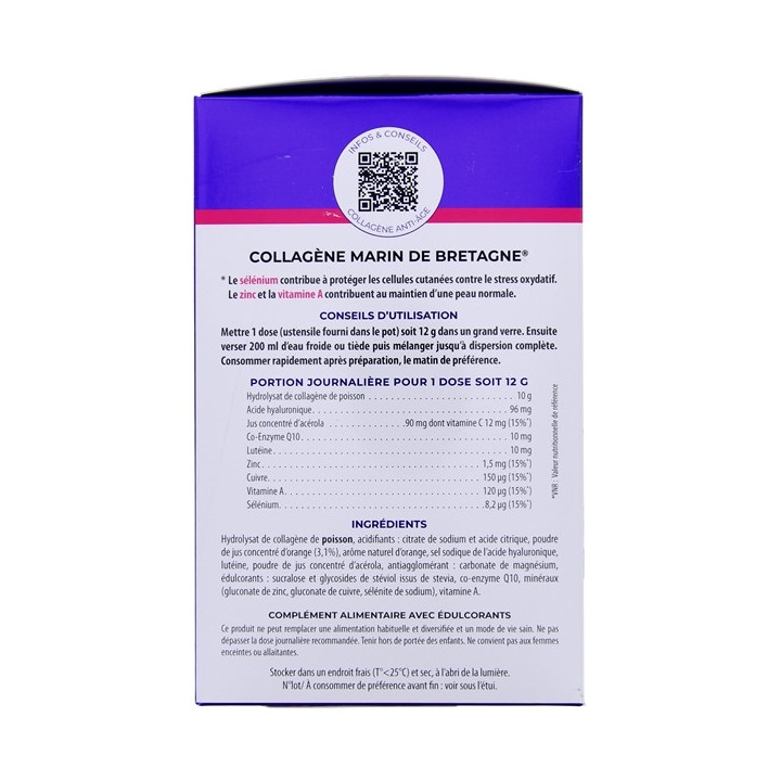 Collagène Marin de Bretagne – Peau sublimée & Anti-âge - 300 G - Pharm Nature - En vente chez Illicopharma