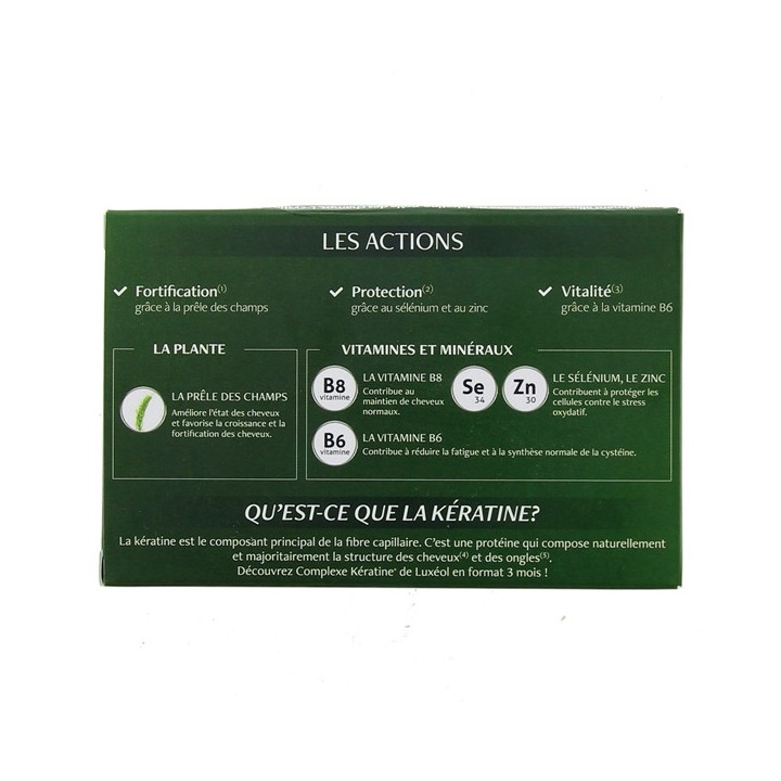 Luxéol Complexe Kératine x90 gélules
