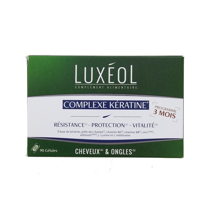 Luxéol Complexe Kératine x90 gélules