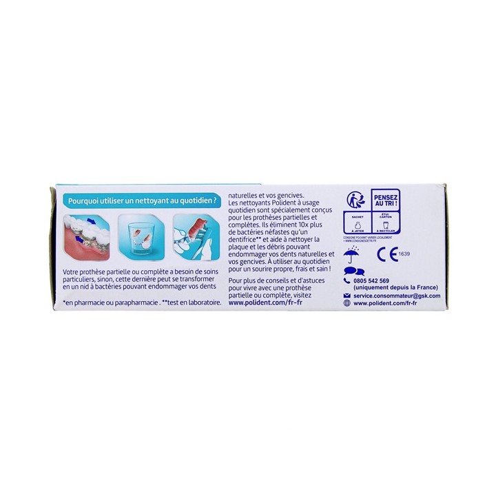Polident Nettoyant 3 Minutes x66cpr - Pharmacie en ligne IllicoPharma