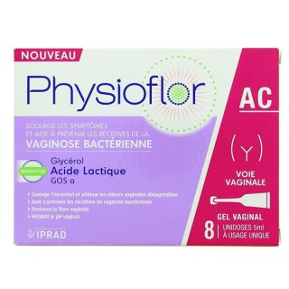 Physioflor Gel vaginal - 8 unidoses - En vente chez Illicopharma