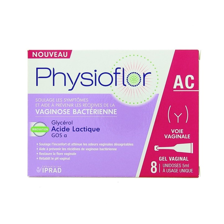 Physioflor Gel vaginal - 8 unidoses - En vente chez Illicopharma