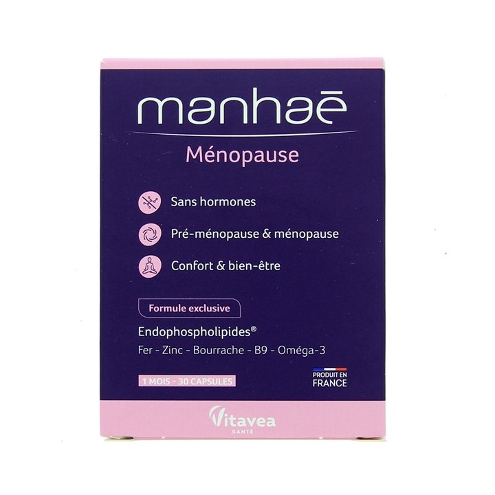 Manhae Nutrisanté - 30 capsules - Nutreov - Troubles féminins et masculins - Pharmacie en ligne IllicoPharma