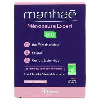 Manhaé Ménopause Expert Bio - 60 gélules - Vitavea - IllicoPharma