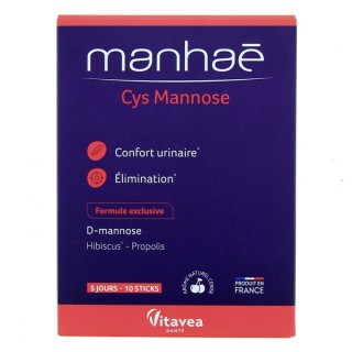 Manhaé Cys Mannose - 10 sticks - Vitavea - IllicoPharma