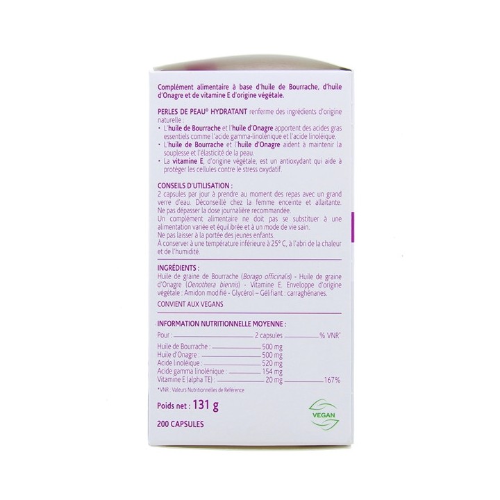 Perles de peau Hydratant - 200 capsules - Arkopharma - IllicoPharma