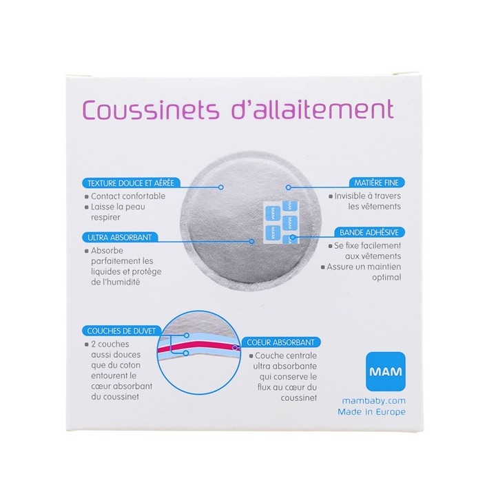 Coussinet d'allaitement - Boîte de 30 - MAM