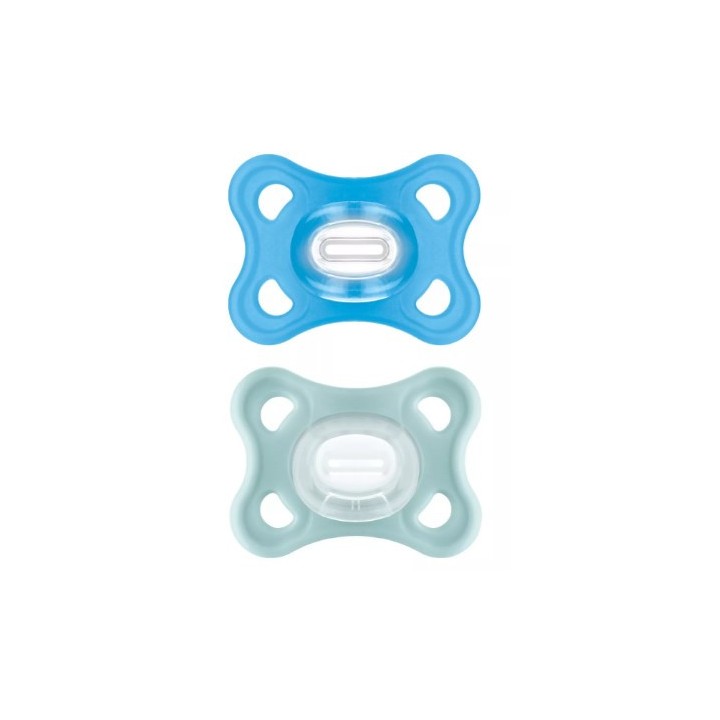 Comfort 2 Sucettes silicone - 2-6 mois - Bleu - MAM - IllicoPharma