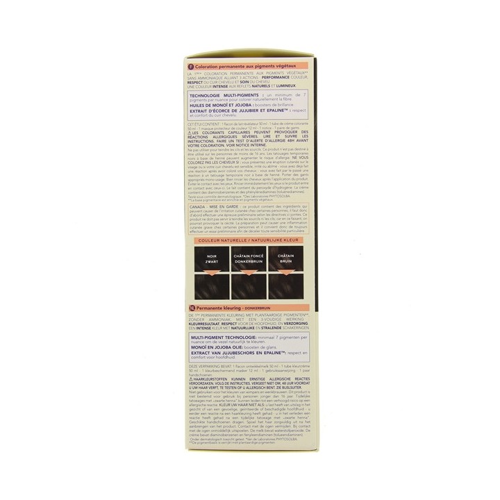 Phytocolor N°3 Châtain foncé Kit Coloration Permanente - Phyto - IllicoPharma