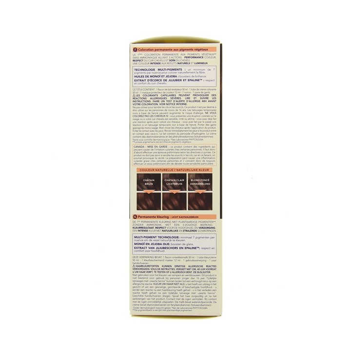 Phytocolor N°5.7 Châtain clair marron Kit Coloration Permanente - Phyto - IllicoPharma