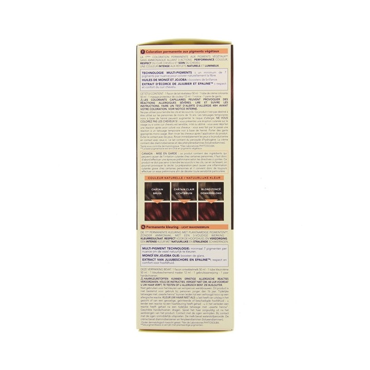 Phytocolor N°5.5 Châtain clair acajou Kit coloration Permanente - Phyto - IllicoPharma