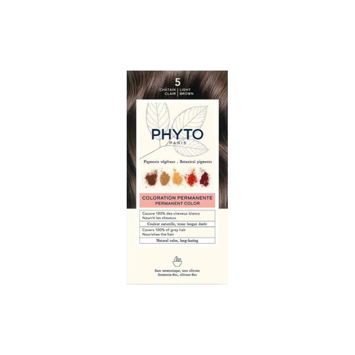Phytocolor N°5 Châtain Clair Kit coloration permanente - Phyto - IllicoPharma