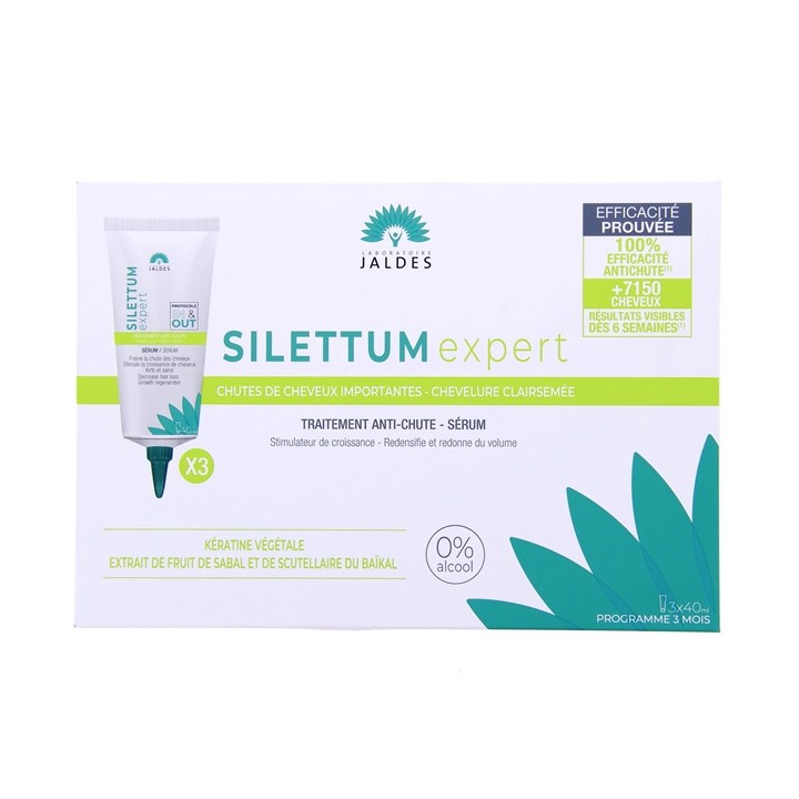 Silettum expert sérum traitement anti-chute cheveux 3x40ml Jaldes